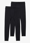 2 PACK ANKLE LENGTH SPORTS LEGGINGS - Leggings - black