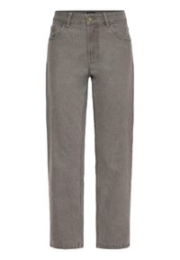 OXHELLE LOOSE FIT MOM JEANS - Tiesaus kirpimo džinsai - mid grey denim