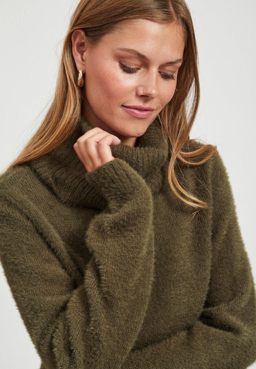 Vila VIFEAMI ROLLNECK - Jumper - forest 