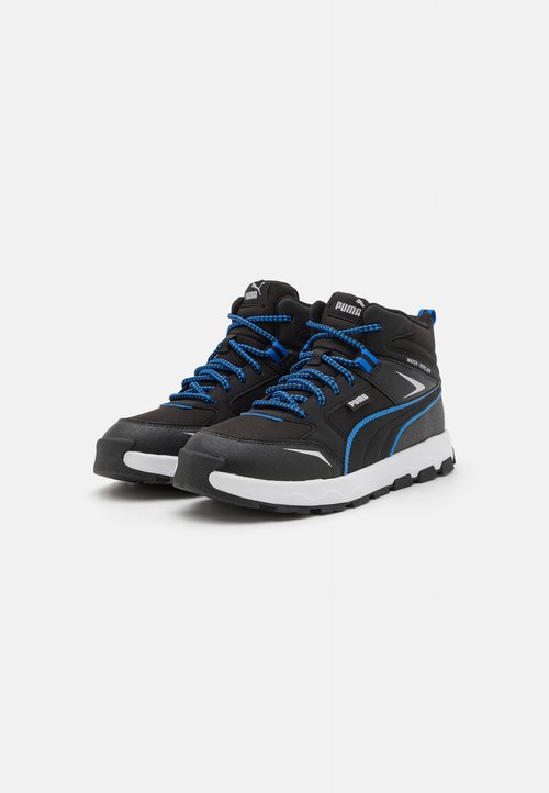 PUMA EVOLVE TRAIL JR - Mountain shoes - black/hyperlink blue — photo 2