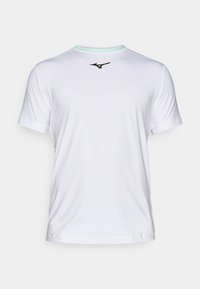FRONTIER SHADOW GRAPHIC TEE - Sports T-shirt - white/neomint