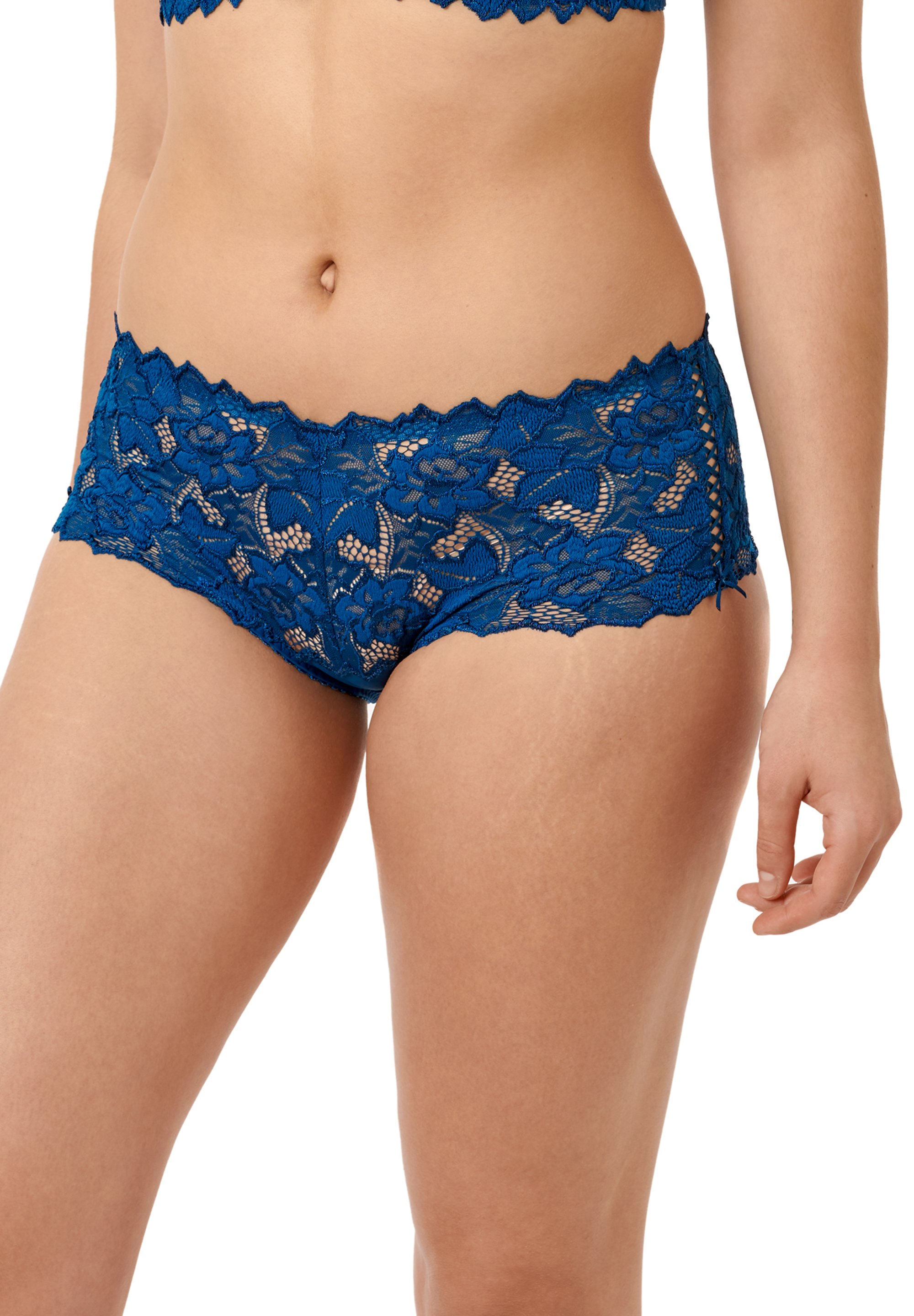 Sans Complexe Damen Briefs – Aus Blumen-Spitze & Mikrofaser, Hohe Abdeckung, Bequem & Feminin