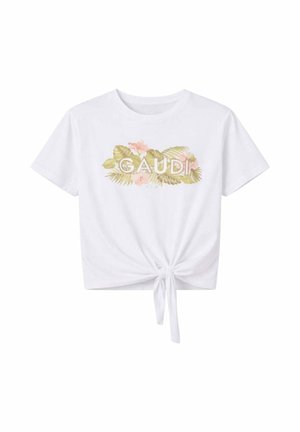 Gaudi Jeans, T-SHIRT - T-shirt con stampa - bianco