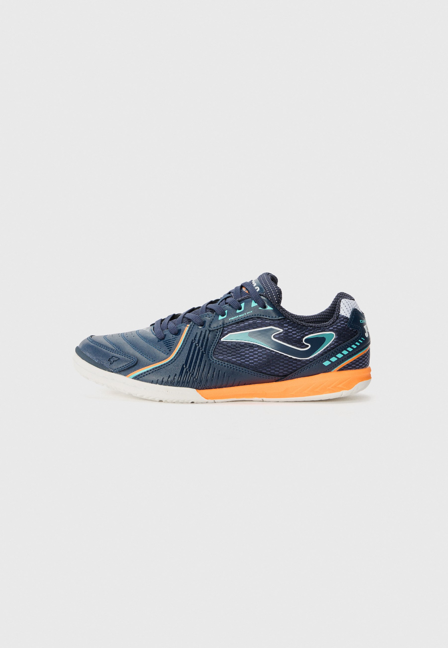 Joma Dribling Blue Soccer Shoes with Orange Accents Joma Dribling IN - Navy/Orange main image 4