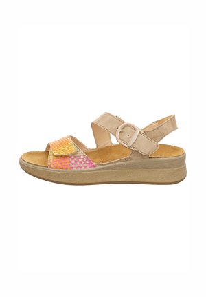 MEGGIE - Wedge sandals - fuxia kombi