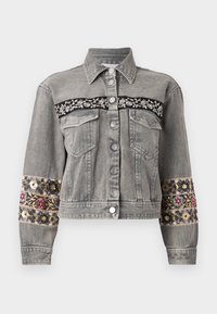 YASVISION OVERSIZE JACKET - Spijkerjas - medium grey denim