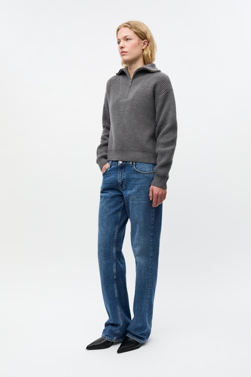 Envii WASHINGTON HALF ZIP - Svetr - grey