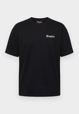 Dropsize, HEAVY BUTTERFLIES PARADISE - T-shirt con stampa - black