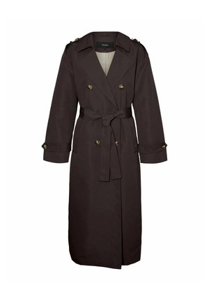 Vero Moda Curve, VERO MODA  TRENCHCOAT   - Trenčkot - chocolate torte