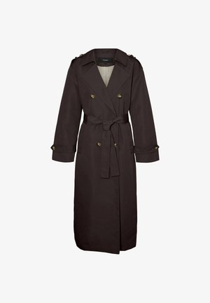Vero Moda Curve, VERO MODA TRENCHCOAT - Trenčkot - chocolate torte