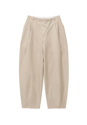 & OTHER STORIES, & OTHER STORIES BARREL-LEG TROUSERS - Pantalon classique - light beige