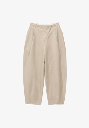 & OTHER STORIES, & OTHER STORIES BARREL-LEG TROUSERS - Pantalon classique - light beige