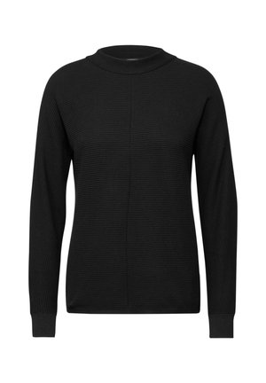 STRUKTUR DOLMAN - Strickpullover - schwarz