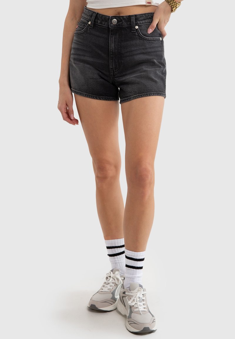 Big Star AUTHENTIC - Farkkushortsit - schwarz