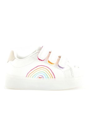 RAINBOW GLITTER STANDARD - Lær-at-gå-sko - white rainbow