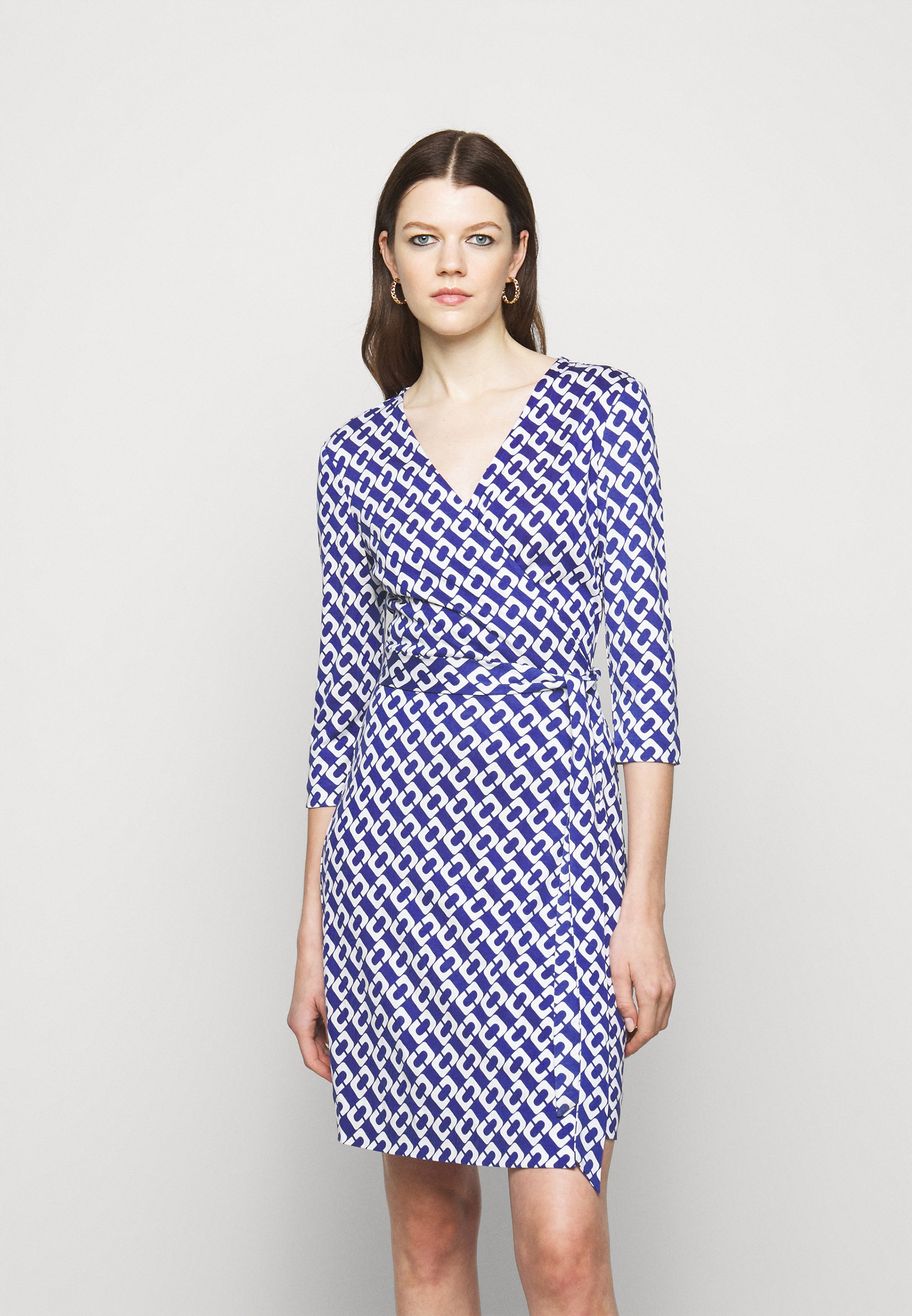 Diane Von Furstenberg Julian Two Jersey Dress Medium Sapphire Blue Zalando Ie 