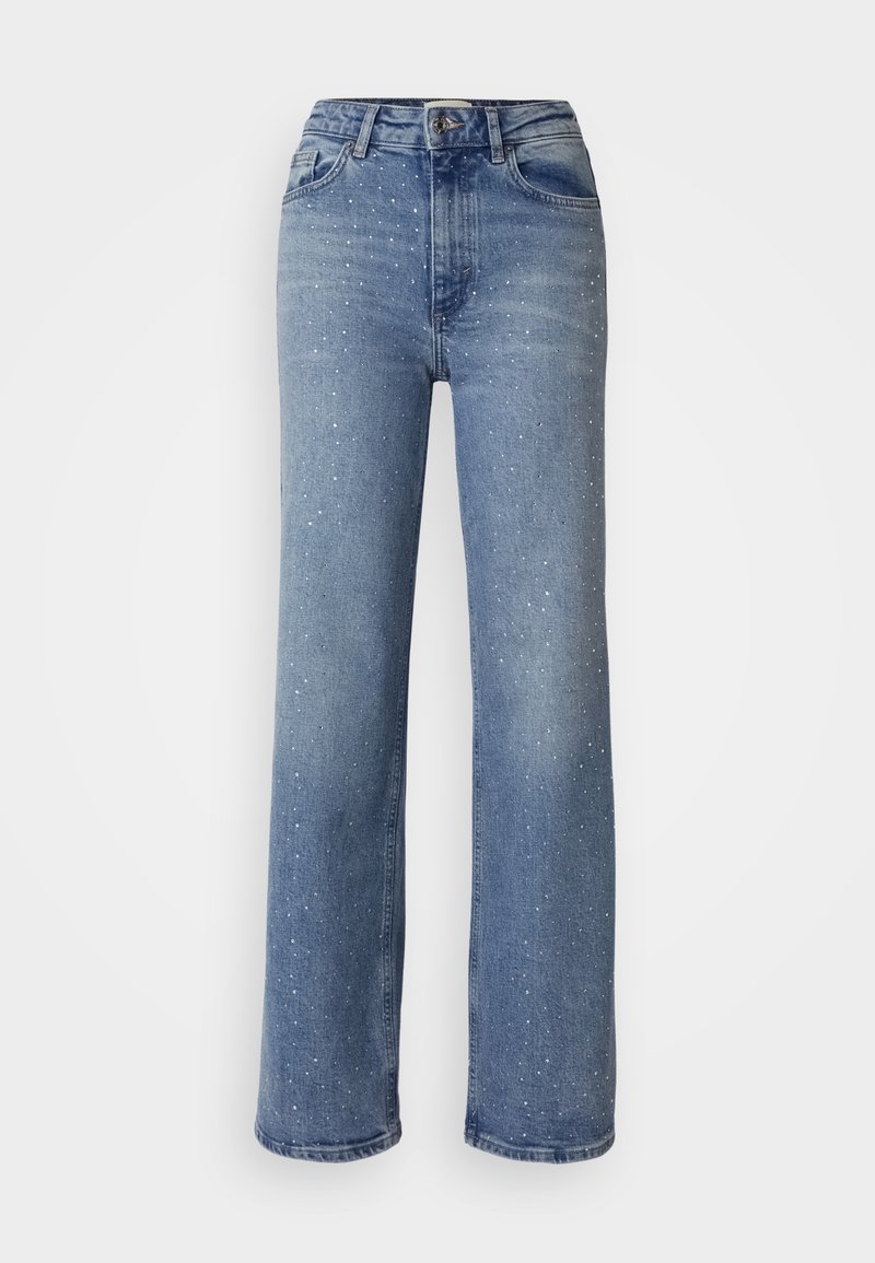 Jeans Larghi Only Onlcath LW With Rhinestone – Vita Bassa, Pizzo E Chiusura Con Gancio – Modello Donna Autunno