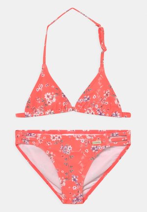 TRIANGLE DITSY SUN SET - Bikini - orange