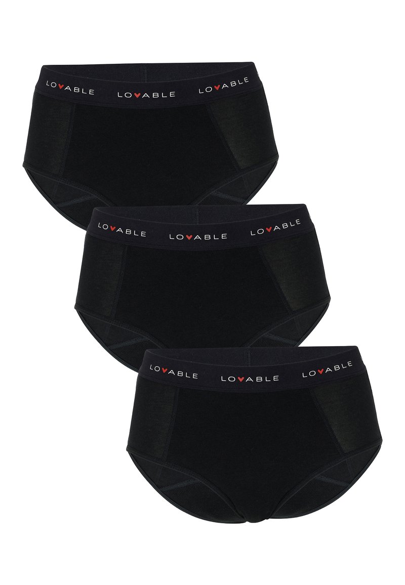 Lovable SLIP MESTRUALI A VITA ALTA FLUSSO MEDIO-3 PACK Mutande