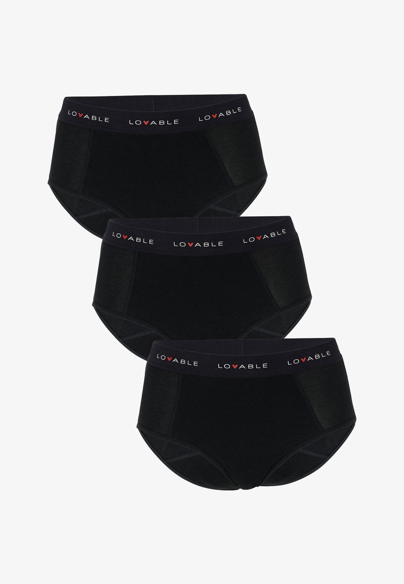 Lovable SLIP MESTRUALI A VITA ALTA FLUSSO MEDIO-3 PACK Mutande