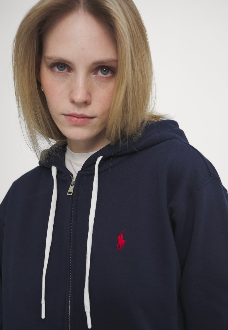 POLO RALPH LAUREN MENS BIG PONY FULL ZIP HOODIE JACKET BLUE SIZE M