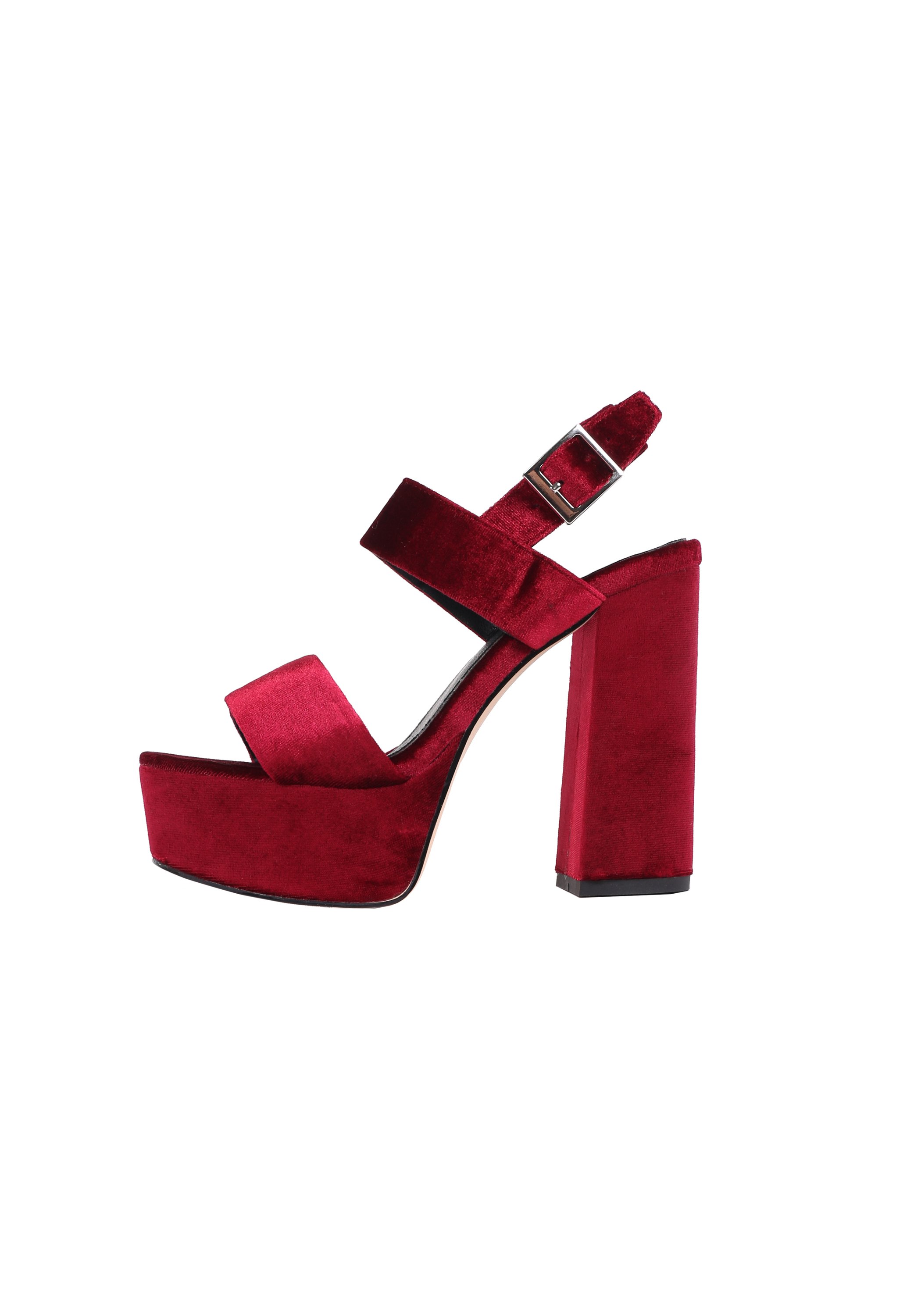 MIM Shoes CACTUS - Sandalias de tacón - burgundy/burdeos - Zalando.es