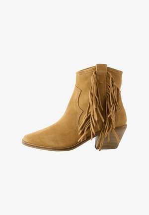 FRINGE WESTERN - Cowboy/motoros bokacsizma - mottled brown
