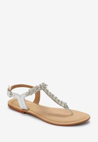 Next FOREVER COMFORT® JEWEL TOE POST SANDALS - Infradito - silver