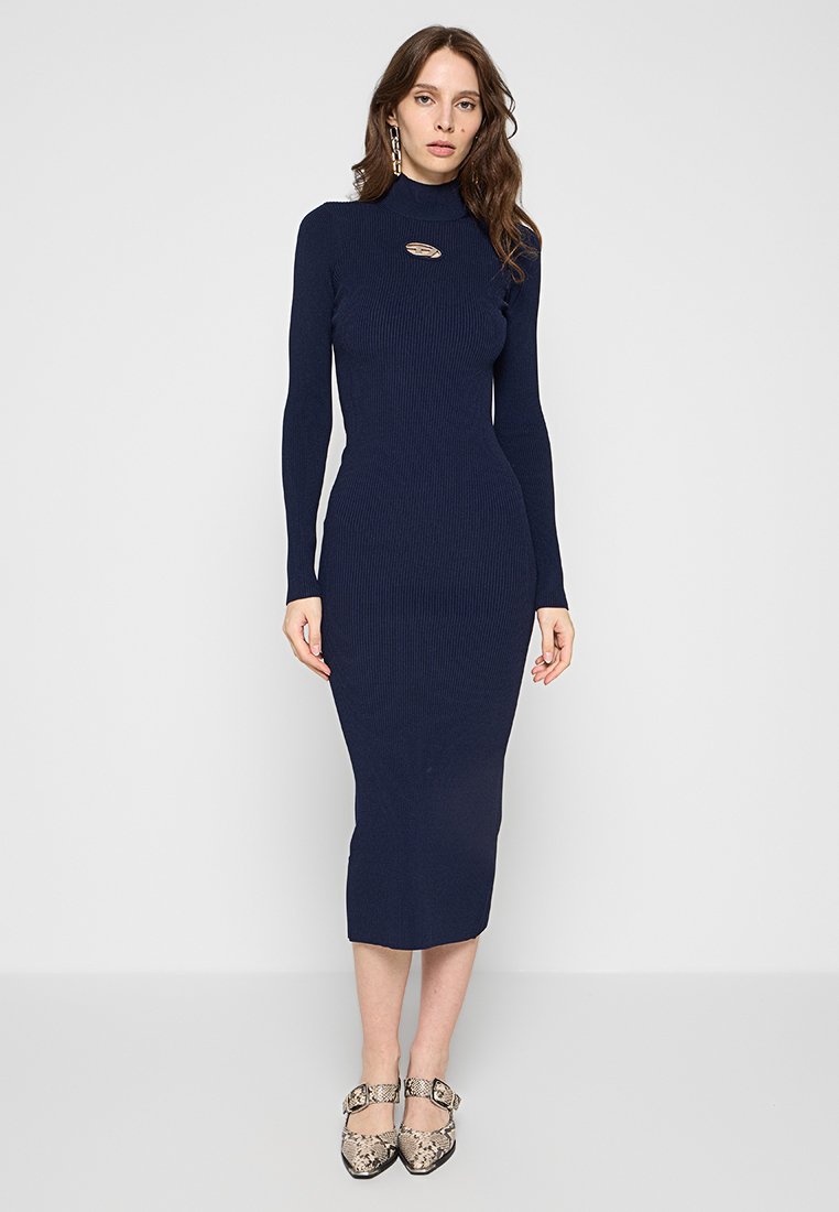 Diesel Gebreide jurk blauw