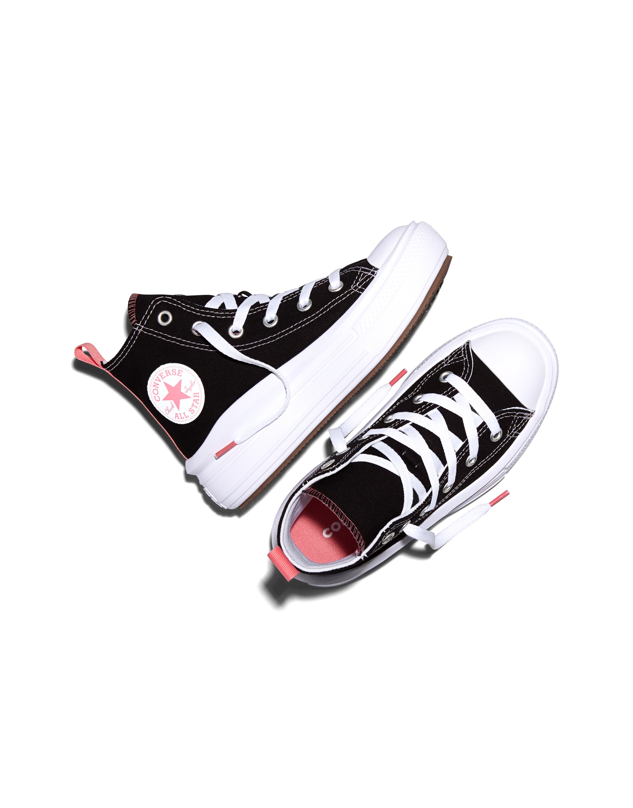 Converse CHUCK TAYLOR ALL STAR MOVE - Sneakers high - black/pink