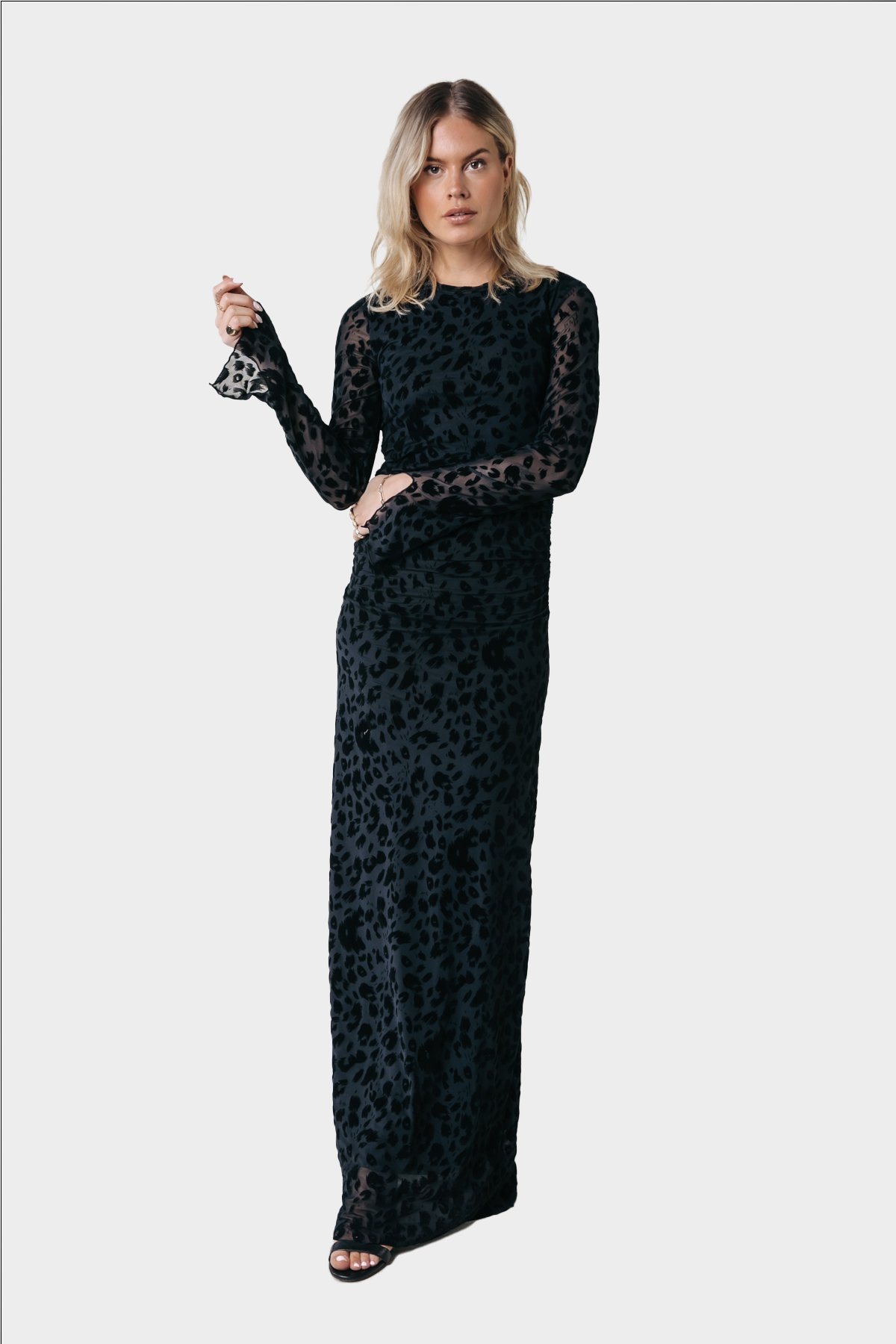 princess polly baby blue dress Black 2 in 1 Animal Print Wrap Dress – AX Paris