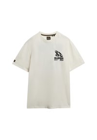 Superdry & Co RECORD LABEL - T-shirts print - cream