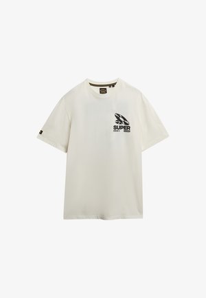 Superdry & Co RECORD LABEL - T-shirt con stampa - cream