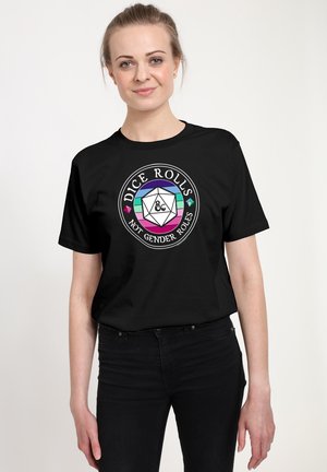 DUNGEONS & DRAGONS DICE ROLES - T-shirt med print - black
