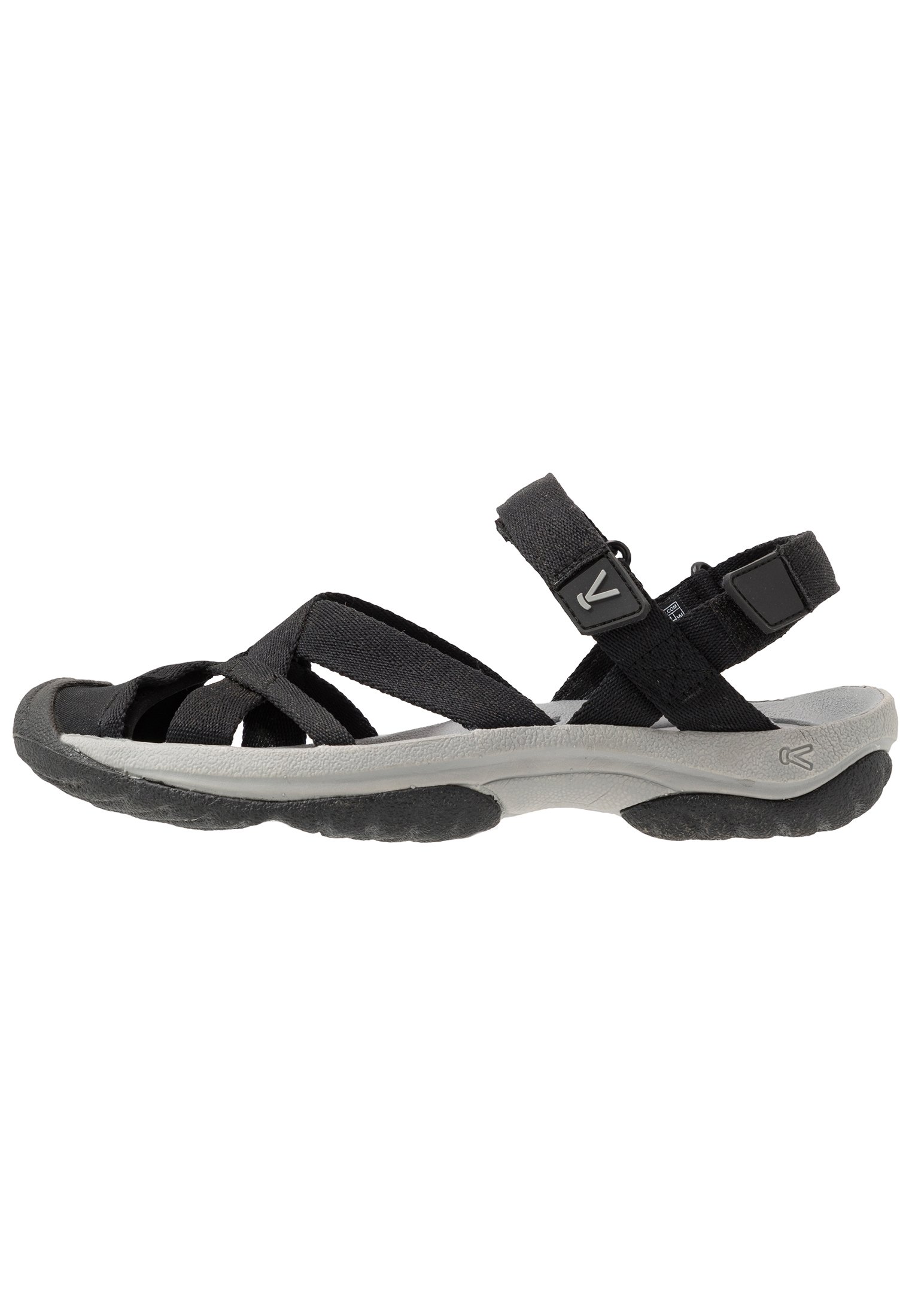 black walking sandals