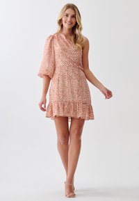 TUSSAH CIARA MINI  - Dnevna obleka - beige lurex abstract