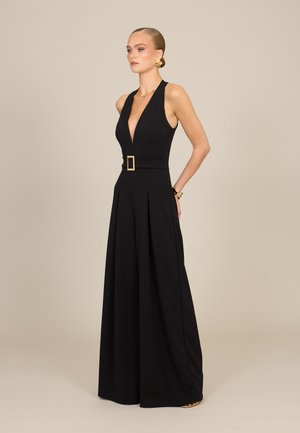 WAL G., SAFFRON V NECK JUMPSUIT - Ολόσωμη φόρμα - black