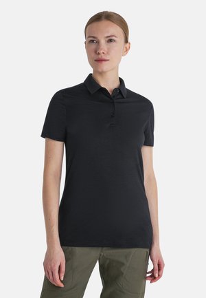 Icebreaker MERINO 150 MID WEIGHT TECH LITE - Polo - BLACK