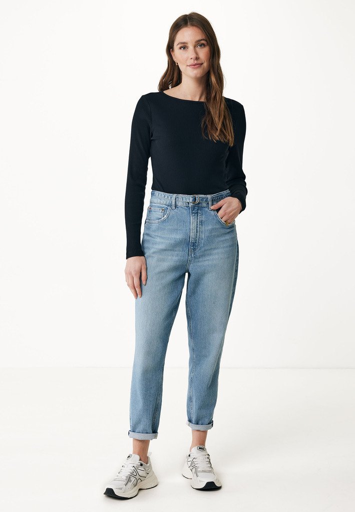 Jeans Outfit Maglione Lungo Mexx Long Sleeve Cotton T-Shirt