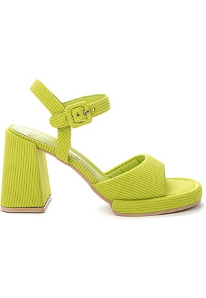 High heeled sandals - lt green