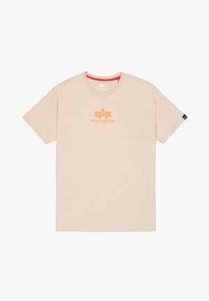 Nyomott mintás póló - organic beige