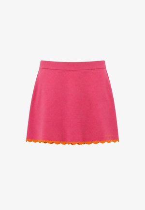 OH APRIL, ALORA KNIT SKIRT - Jupe trapèze - raspberry