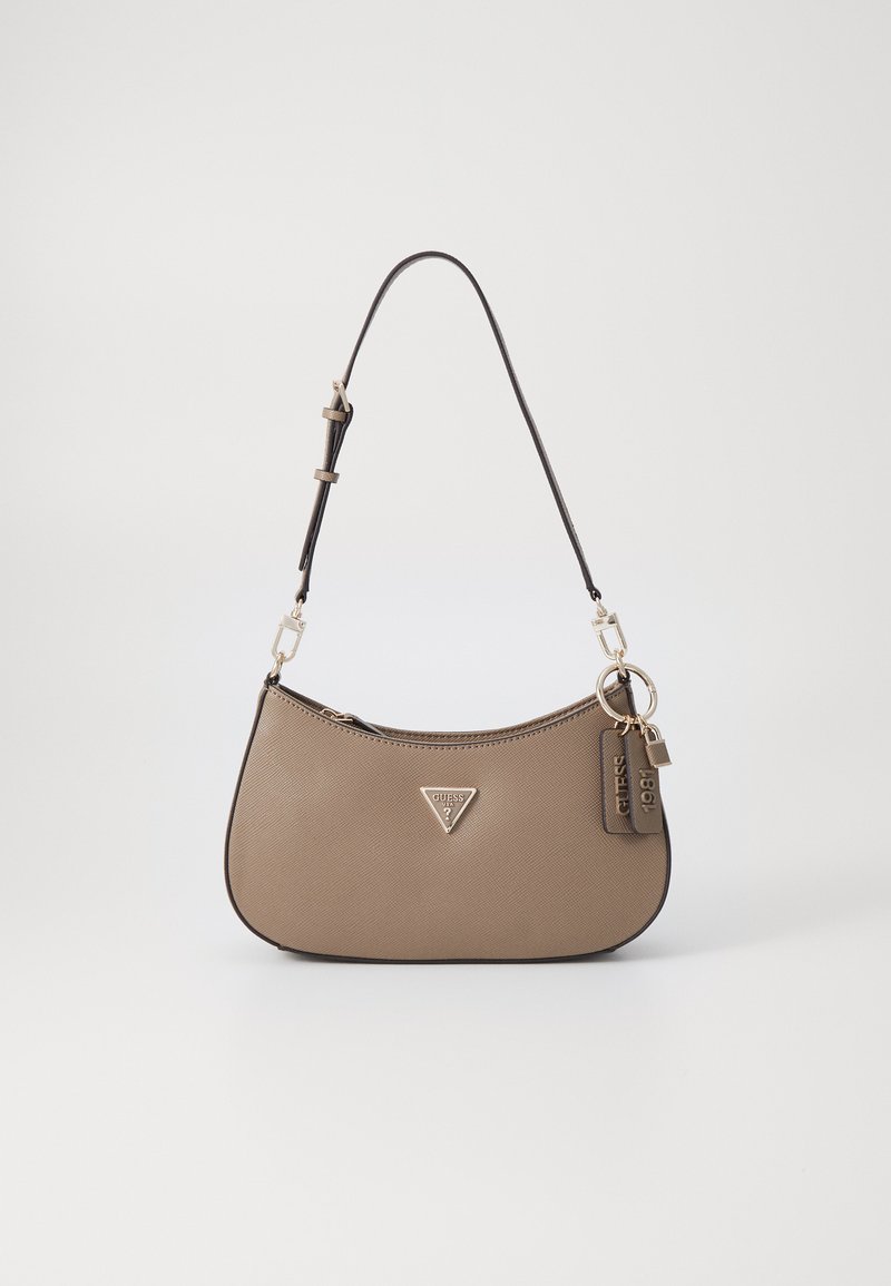 Guess NOELLE TOP ZIP SHOULDER BAG - Kézitáska - beige