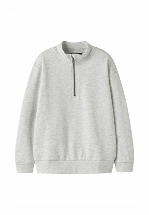 HALF-ZIP - Športni pulover - light grey melange