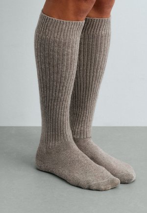 OYSHO, Chaussettes hautes - brown melange