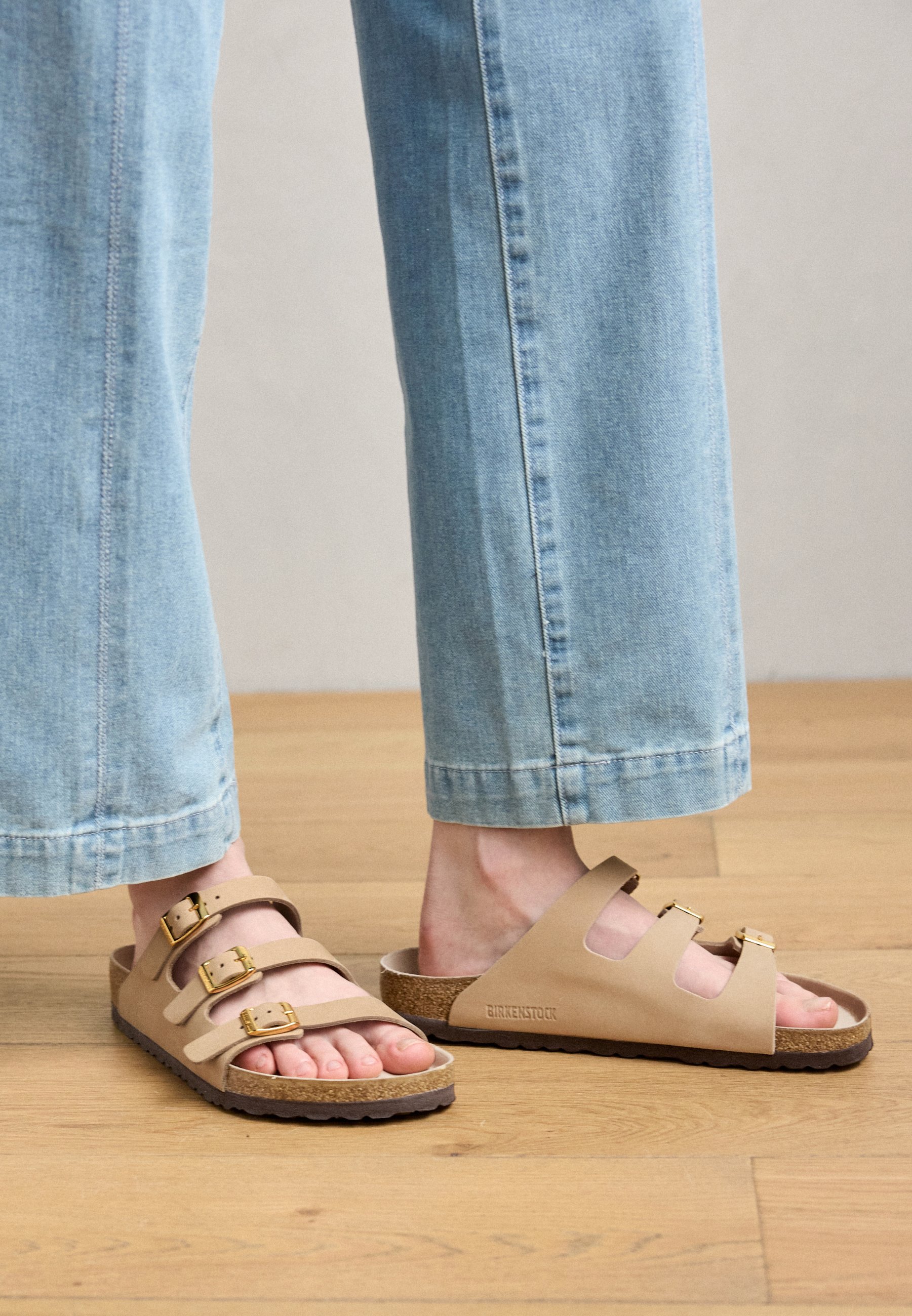 新品　Birkenstock Florida leather sandals Birkenstock FLORIDA - Sandały/piaskowy - Zalando.pl