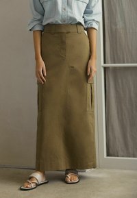 Next UTILITY REGULAR FIT - Maxinederdele - khaki green