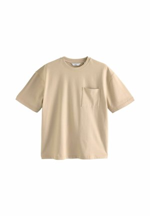 RELAXED FIT SUPER SOFT PEACHED - Basic póló - stone
