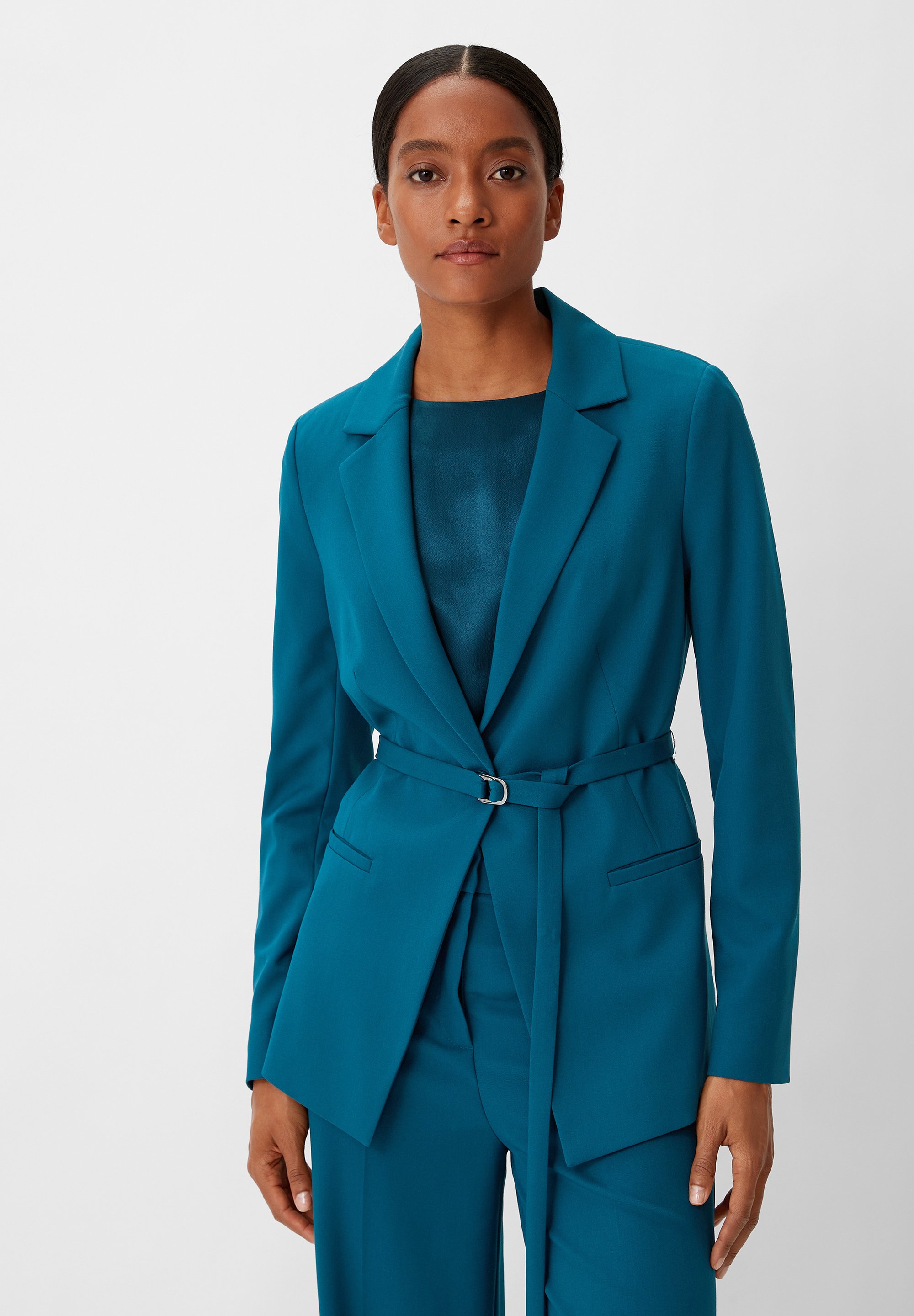 NEU: ELEGANTER KOMBISTYLE BLAZER BOUCLÉ-OPTIK 40 42 MANDARIN - Foto 10