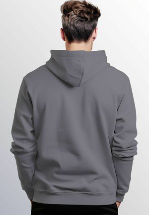 Neverless AUFDRUCK POLYGON WOLF GEOMETRIE MOTIV FASHION STREETSTYLE - Kapuzenpullover - convoy grey